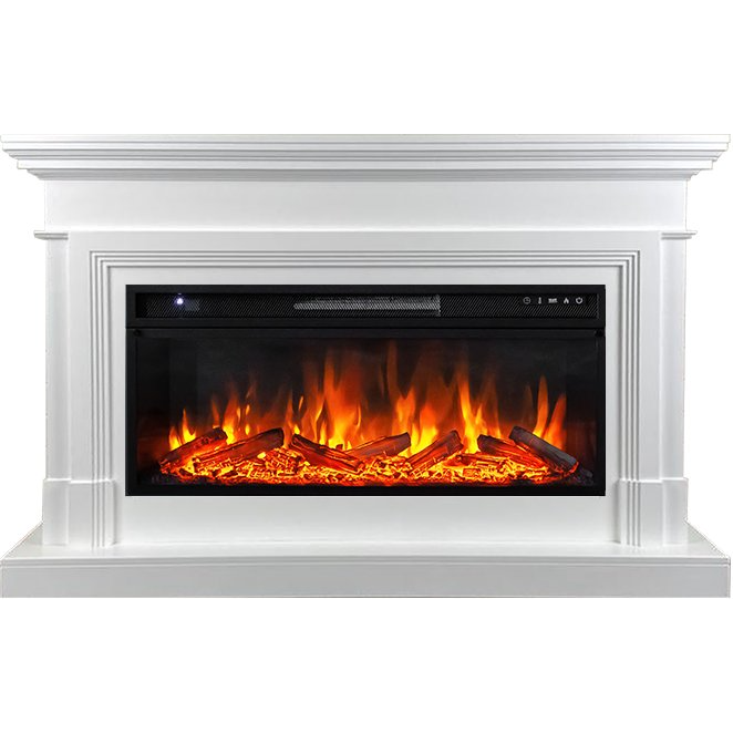 Каминокомплект Coventry - Белый (Ширина 1400 мм) с очагом Vision 42 