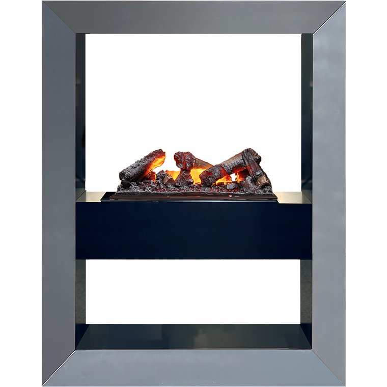 Каминокомплект Boxx - Серый графит с очагом Cassette 