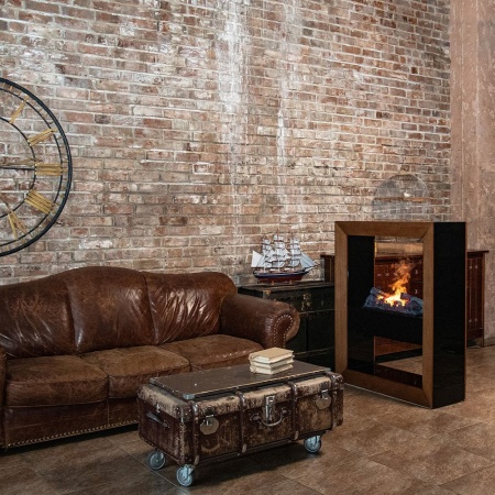 Каминокомплект Boxx - Серый графит с очагом Cassette