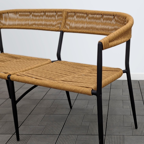 Скамья 2-х местная МАЙЯ жгут 32807 каркас 9005