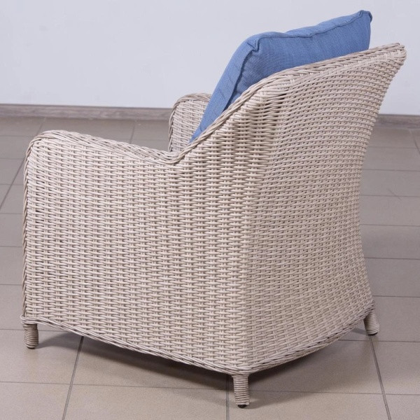 Комплект плетеной мебели РИО-ГРАНДЕ (комплектация: угл. диван, стол 145 см, 2 кресла, 2 пуфа)