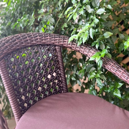 Комплект мебели Dagni с овальным столом шоколад