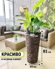 Вазон DeckWOOD Высокий шоколадный