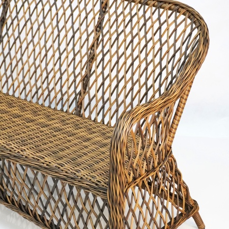 Софа трехместная "Уэльс", плетение ромб