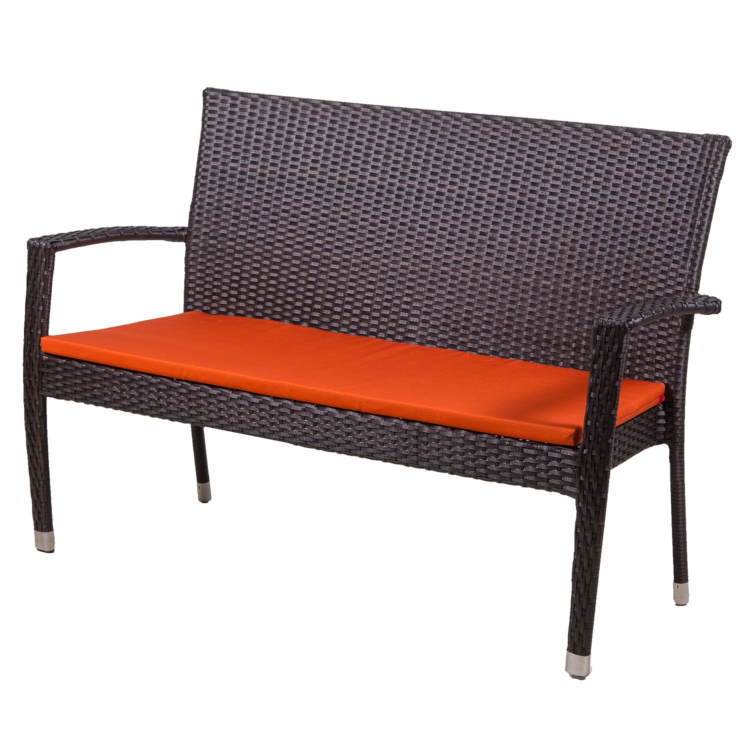 ПЛЕТЕНАЯ ЛАВКА БАЛИ 2х МЕСТНАЯ С ПОДУШКОЙ