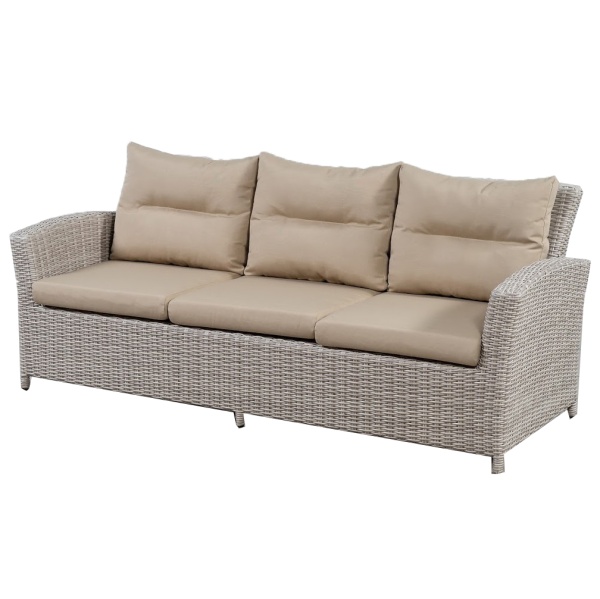 ПЛЕТЕНЫЙ ДИВАН САН-МАРИНО 3-Х МЕСТНЫЙ жгут 9677