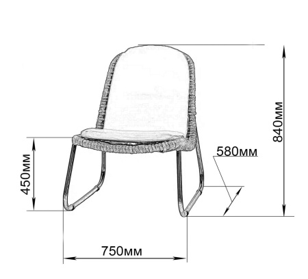 Кресло DeckWOOD Patio vine