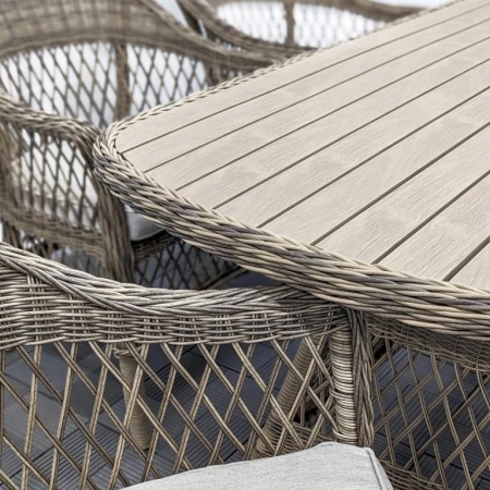 Комплект мебели Madison обеденный (4 кресла, стол 165х90) коричневый