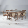 Комплект плетеной мебели Dagni ( стол 180 см + 8 кресел) кап