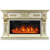 Каминокомплект Corsica - Слоновая кость с патиной (Ширина 1500 мм) с очагом Vision 42 LED