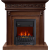 Каминокомплект Valletta - Орех с очагом Majestic FX Black