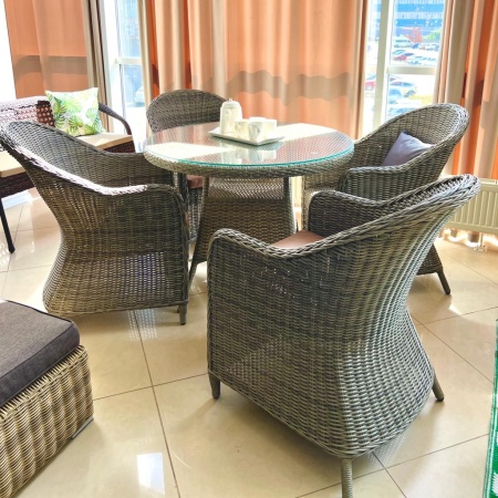 Композиция мебели Уэльс/Милан с круглым столом 100 см