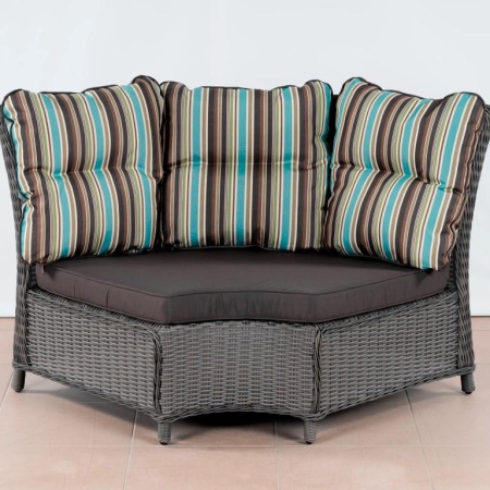 Комплект плетеной мебели РИО-ГРАНДЕ (комплектация: угл. диван, стол 145 см, 4 кресла)