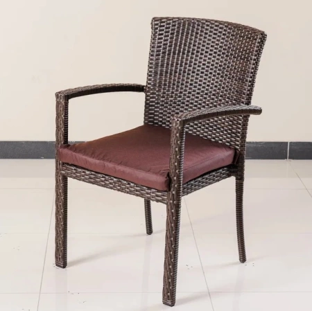 Комплект плетеной мебели Милан со столом 130 см, цвет: мокко