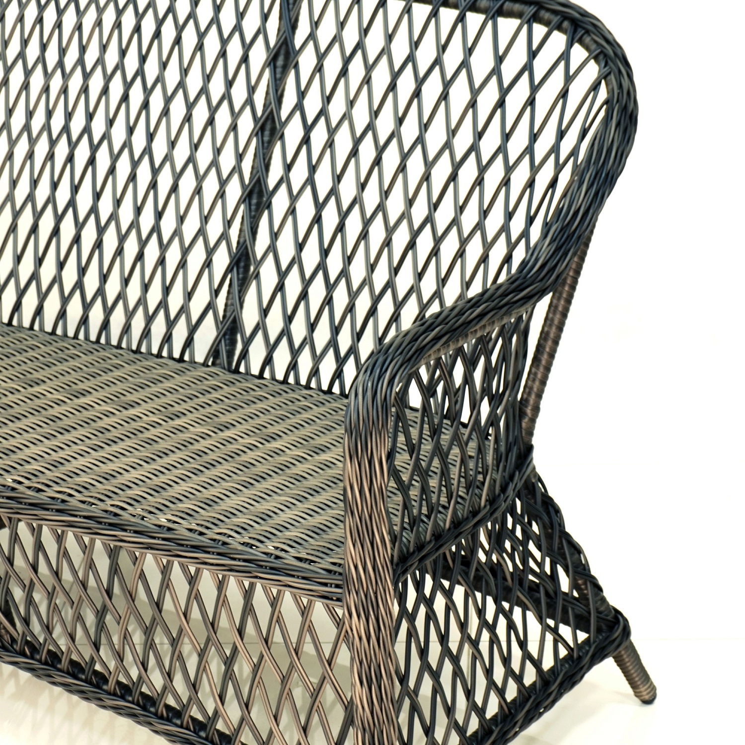 Софа трехместная "Уэльс", плетение ромб