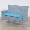 ПЛЕТЕНАЯ ЛАВКА 2-Х МЕСТНАЯ КИПР С ПОДУШКОЙ жгут 8486