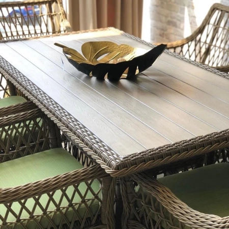 Комплект плетеной мебели Сицилия (стол + 6 кресел) 31614