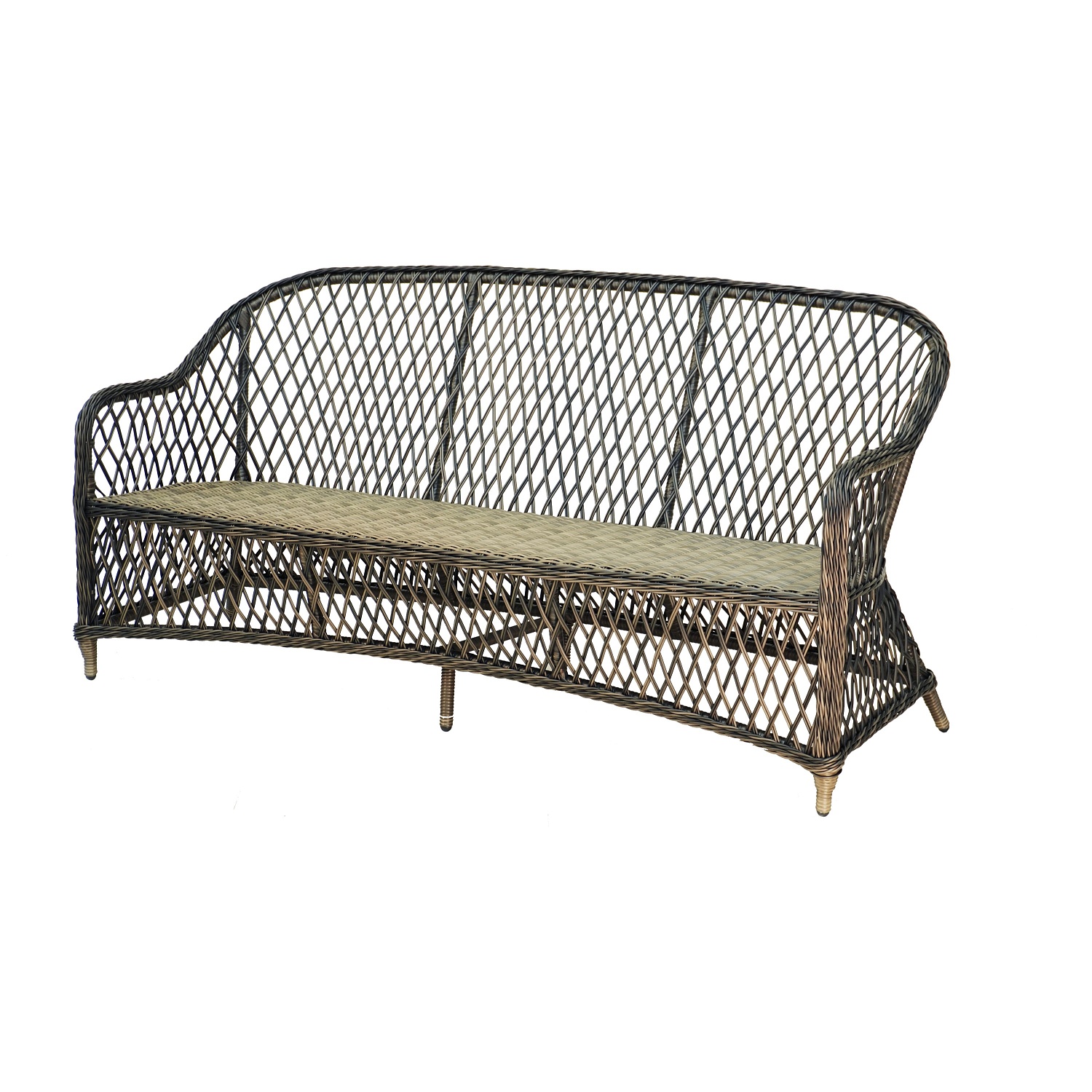 Софа трехместная "Уэльс", плетение ромб