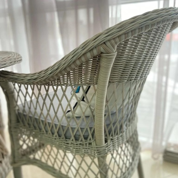 Комплект мебели California (стол+2кресла) серая 