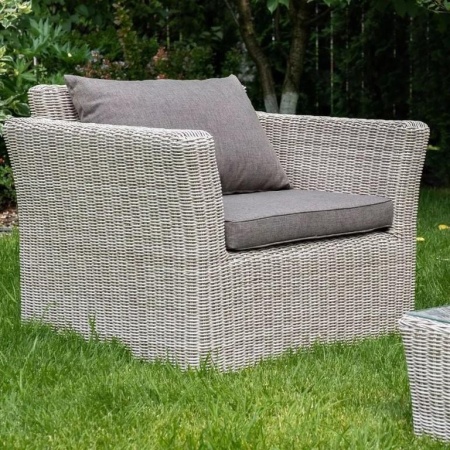 Комплект из искусственного ротанга Скарлетт с 3х-местным диваном серый