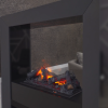 Каминокомплект Boxx - Серый графит с очагом Cassette