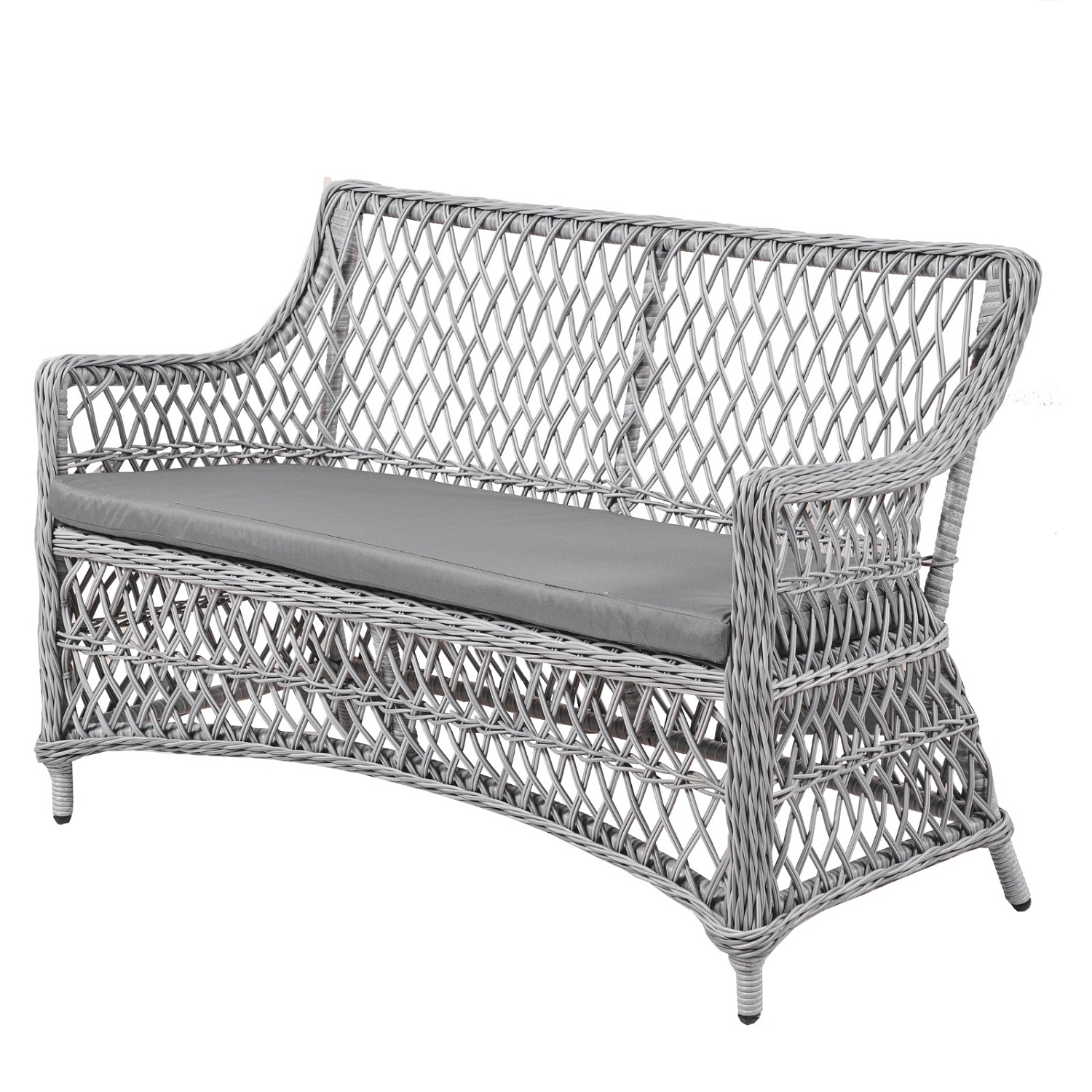 Плетеная Софа Марсель 2х-местная (плетение ромб)