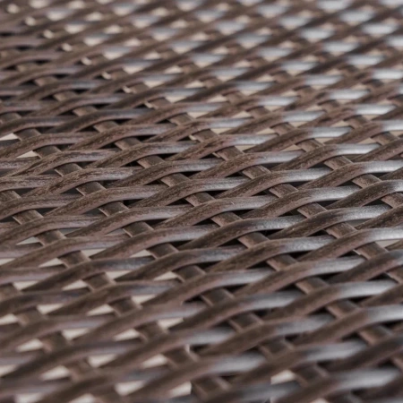 Комплект плетеной мебели Милан со столом 130 см, цвет: мокко