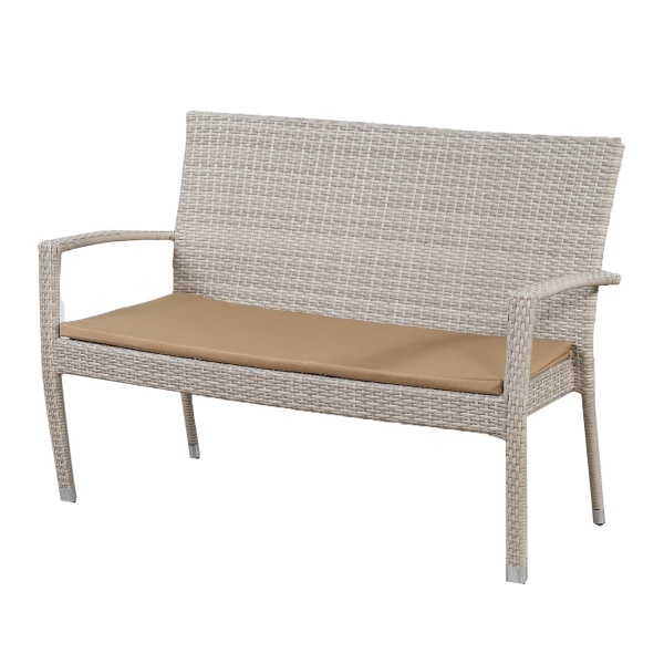 ПЛЕТЕНАЯ ЛАВКА БАЛИ 2х МЕСТНАЯ С ПОДУШКОЙ жгут 9677