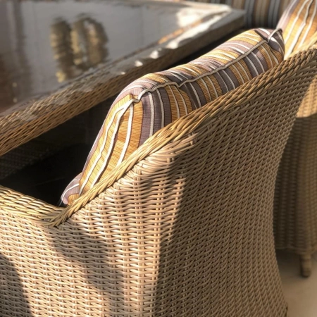 Комплект плетеной мебели РИО-ГРАНДЕ (комплектация: угл. диван, стол 145 см, 2 кресла, 2 пуфа)