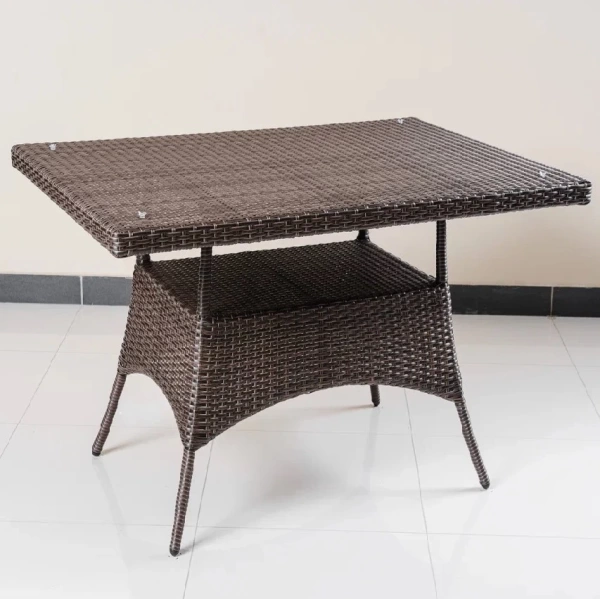 Комплект плетеной мебели Милан со столом 130 см, цвет: мокко