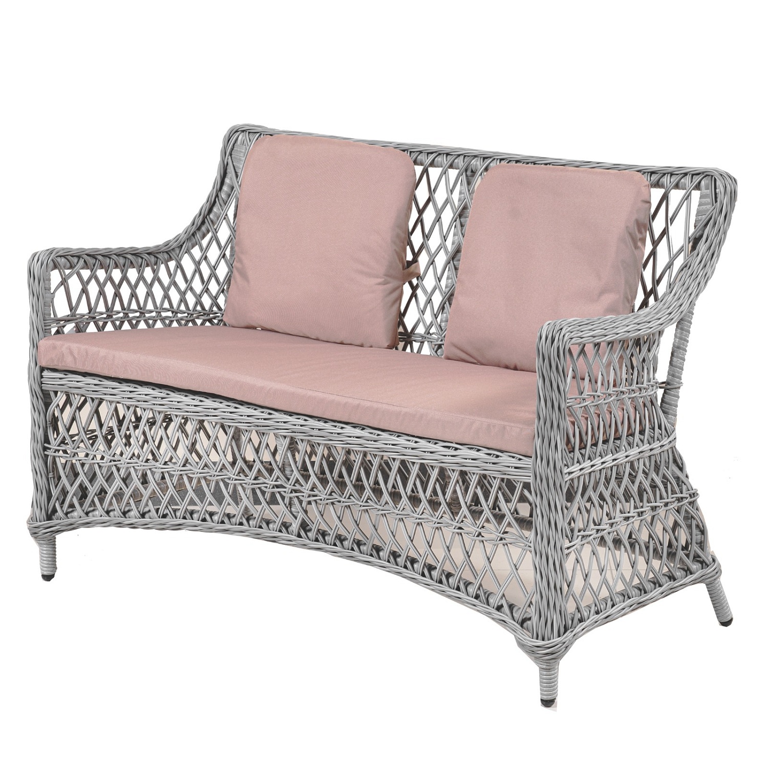 Плетеная Софа Марсель 2х-местная (плетение ромб)