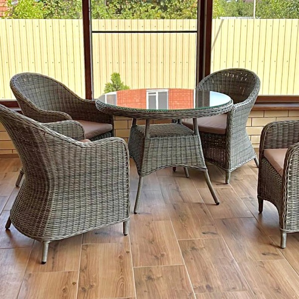 Композиция мебели Уэльс/Милан с круглым столом 100 см