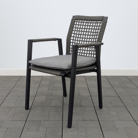 Комплект плетеной мебели PANSY обеденный (стол + 6 стульев с подушками)